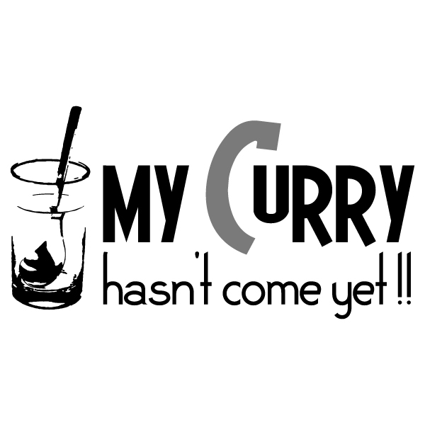 私のカレーは<br />まだですか？Tシャツ