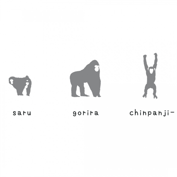 サル ゴリラ チンパンジーTシャツ