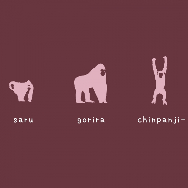 サル ゴリラ チンパンジーTシャツ