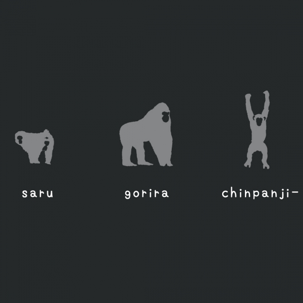 サル ゴリラ チンパンジーTシャツ