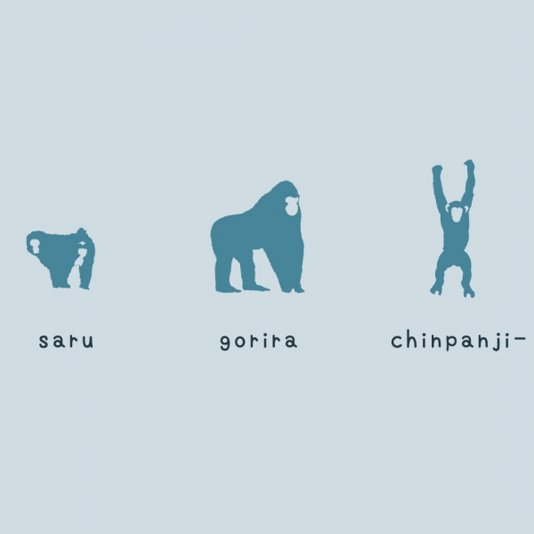 サル ゴリラ チンパンジーTシャツ