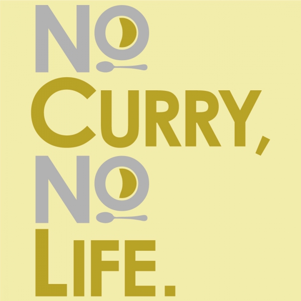 No curry‚ No life.Tシャツ