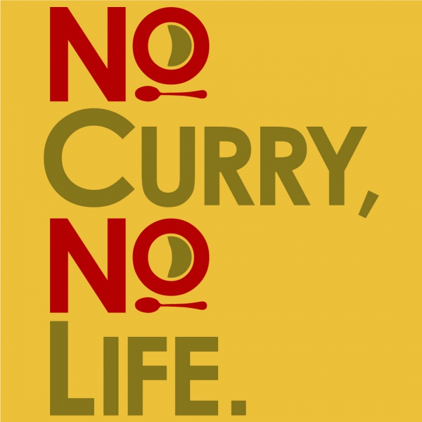 No curry‚ No life.Tシャツ